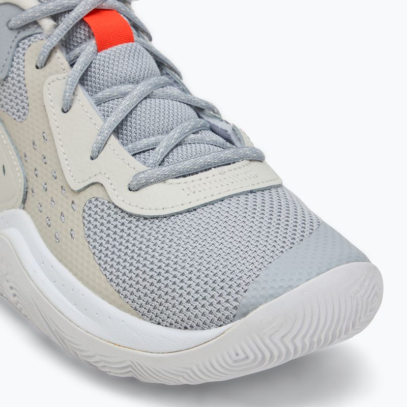 "Under Armour Jet' 23 mod gray/ares red/white" krepšinio bateliai 7