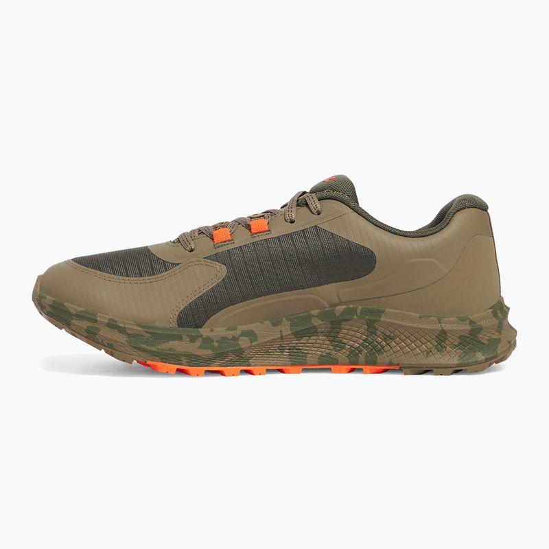 Vyriški bėgimo batai Under Armour Charged Bandit Trail 3 marine od green/bayou/ares red 2