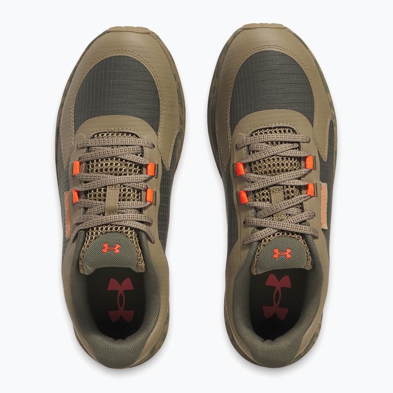 Vyriški bėgimo batai Under Armour Charged Bandit Trail 3 marine od green/bayou/ares red 4