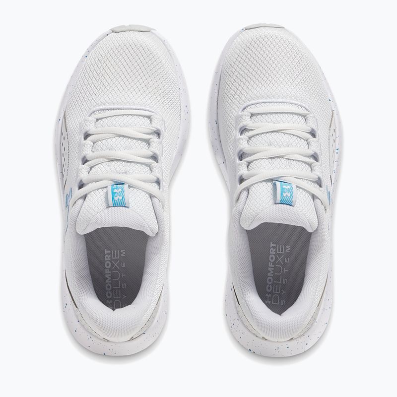 Moteriški bėgimo bateliai Under Armour Charged Surge 4 distant gray/halo gray/ether blue 3