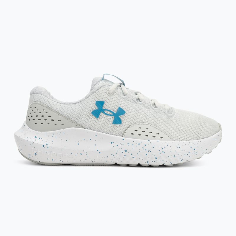 Moteriški bėgimo bateliai Under Armour Charged Surge 4 distant gray/halo gray/ether blue 2