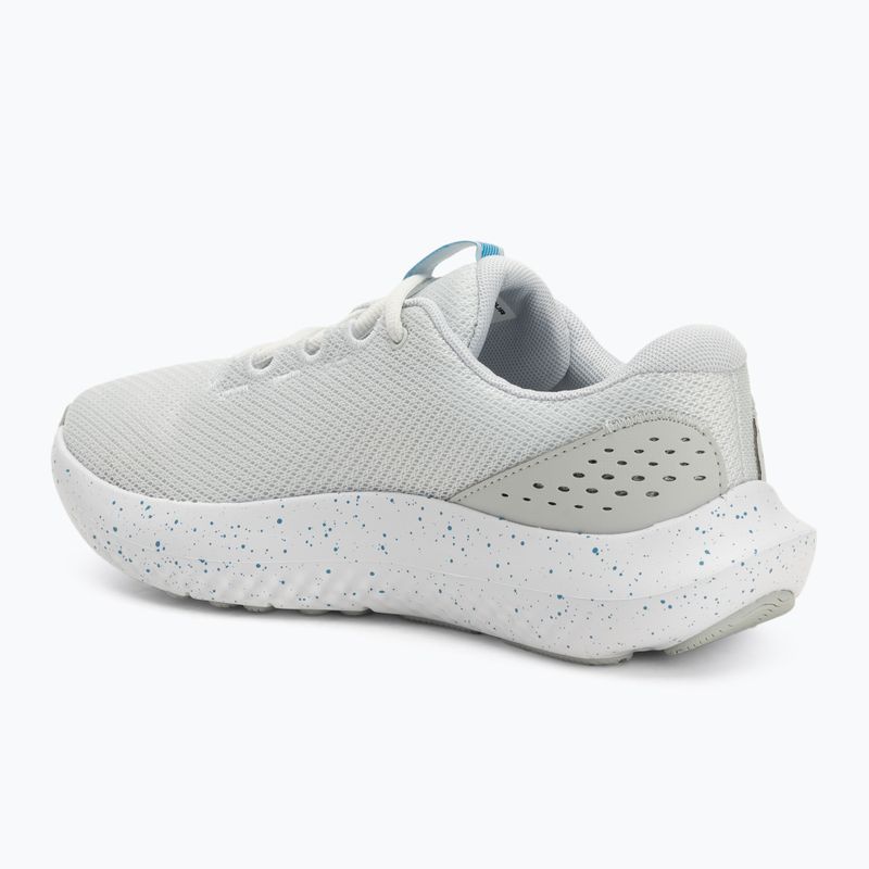 Moteriški bėgimo bateliai Under Armour Charged Surge 4 distant gray/halo gray/ether blue 3