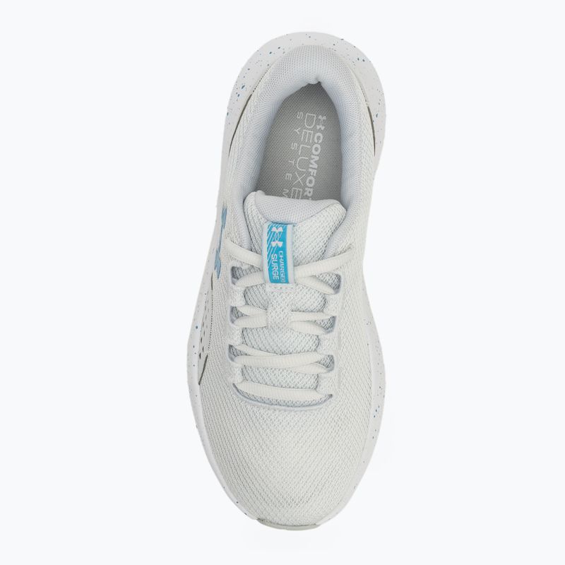 Moteriški bėgimo bateliai Under Armour Charged Surge 4 distant gray/halo gray/ether blue 5
