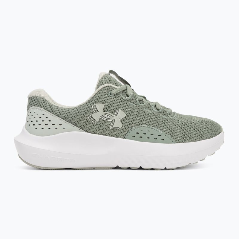 Moteriški bėgimo bateliai Under Armour Charged Surge 4 silica green/hydro green/hydro green 2