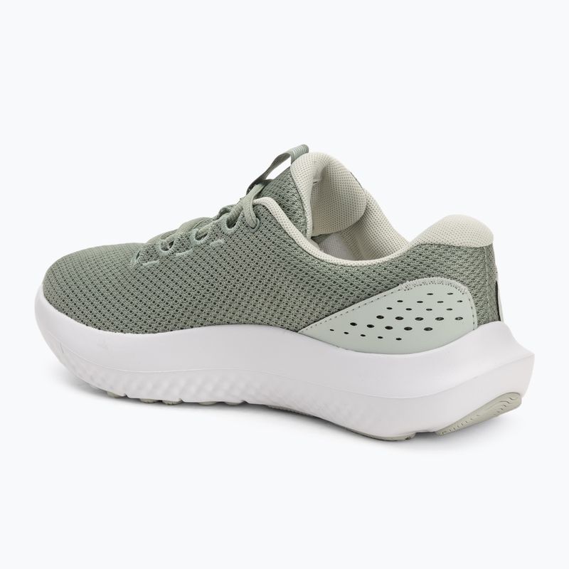 Moteriški bėgimo bateliai Under Armour Charged Surge 4 silica green/hydro green/hydro green 3