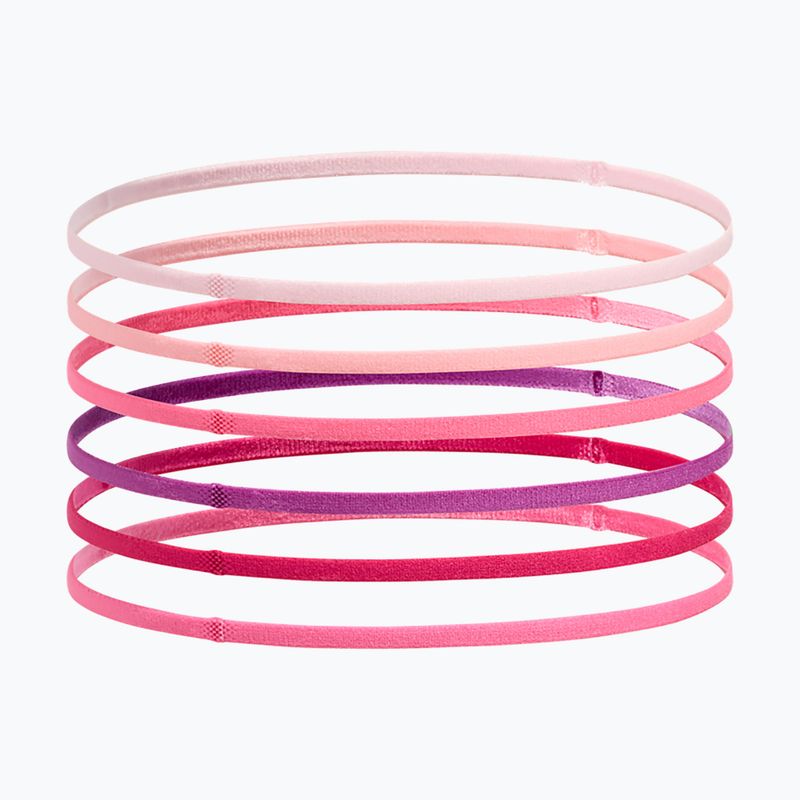 Vaikiška galvos juosta Under Armour Mini Elastic 6 pcs prime pink/white 2