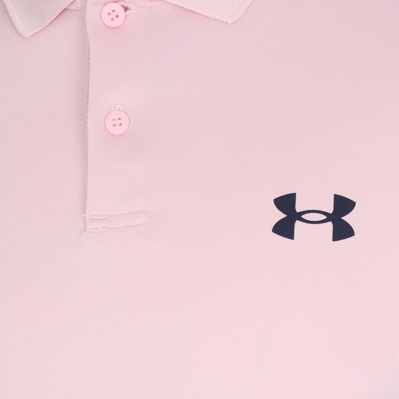Vyriški polo marškinėliai Under Armour Matchplay Polo prime pink/midnight navy 3