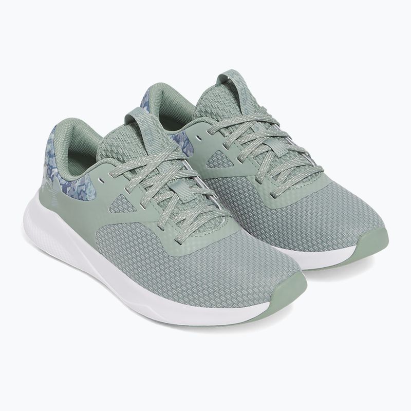 Moteriški treniruočių batai Under Armour Charged Aurora 2+ silica green/white/metallic silica 10