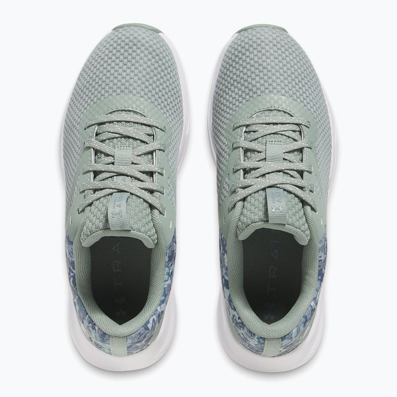 Moteriški treniruočių batai Under Armour Charged Aurora 2+ silica green/white/metallic silica 11