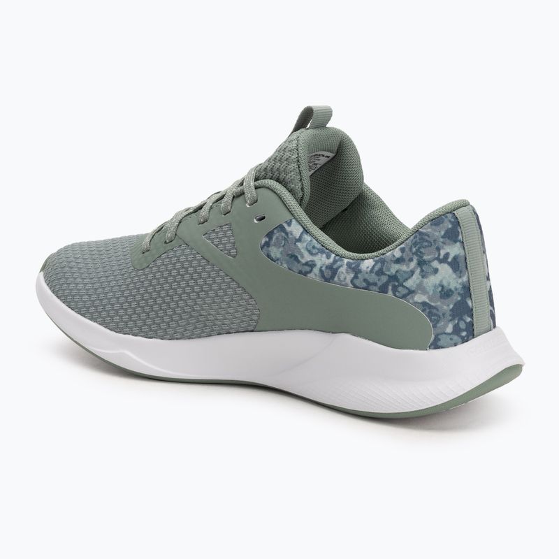 Moteriški treniruočių batai Under Armour Charged Aurora 2+ silica green/white/metallic silica 3