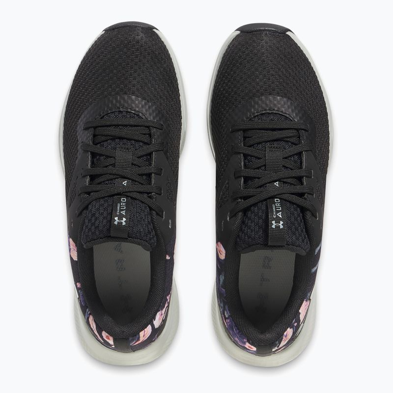 Moteriški treniruočių batai Under Armour Charged Aurora 2+ black/hydro green/metallic warm silver 11