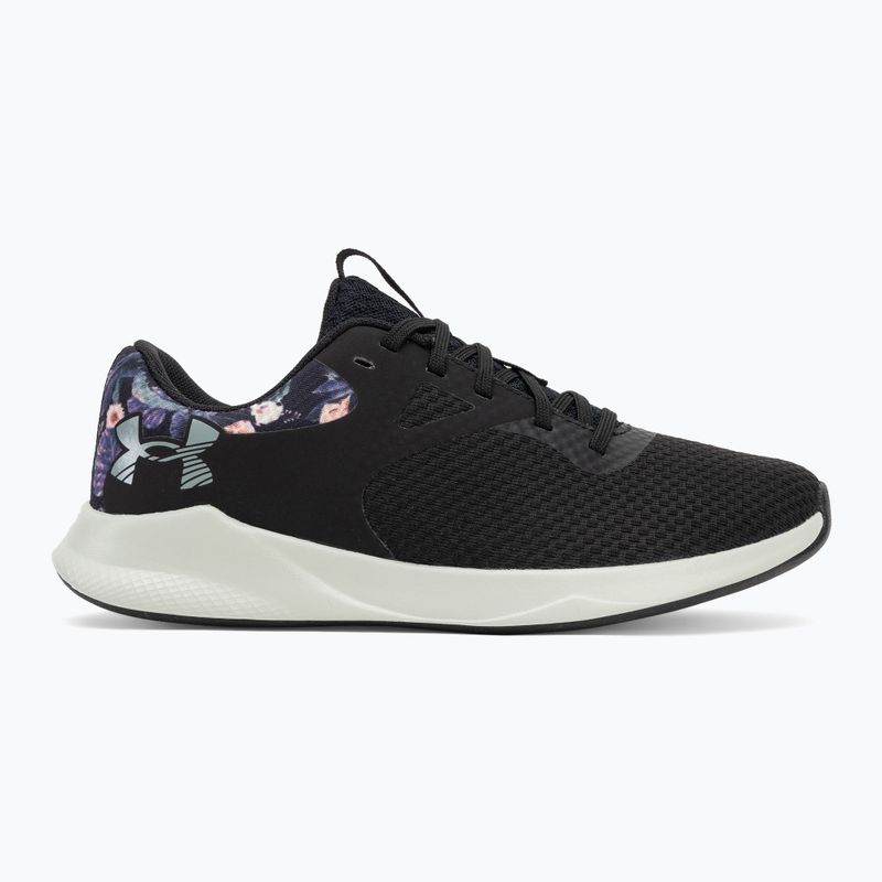 Moteriški treniruočių batai Under Armour Charged Aurora 2+ black/hydro green/metallic warm silver 2