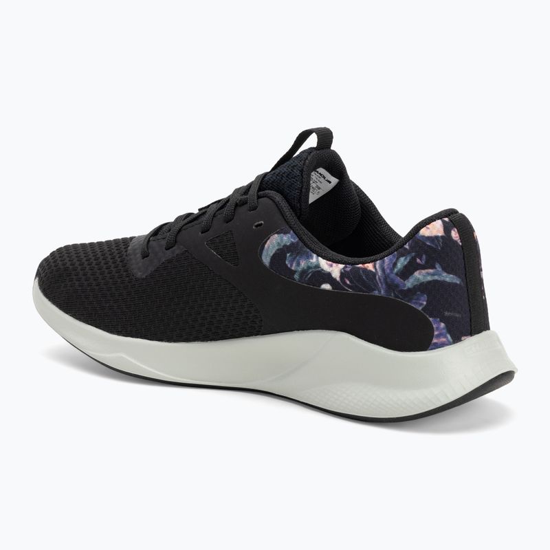 Moteriški treniruočių batai Under Armour Charged Aurora 2+ black/hydro green/metallic warm silver 3