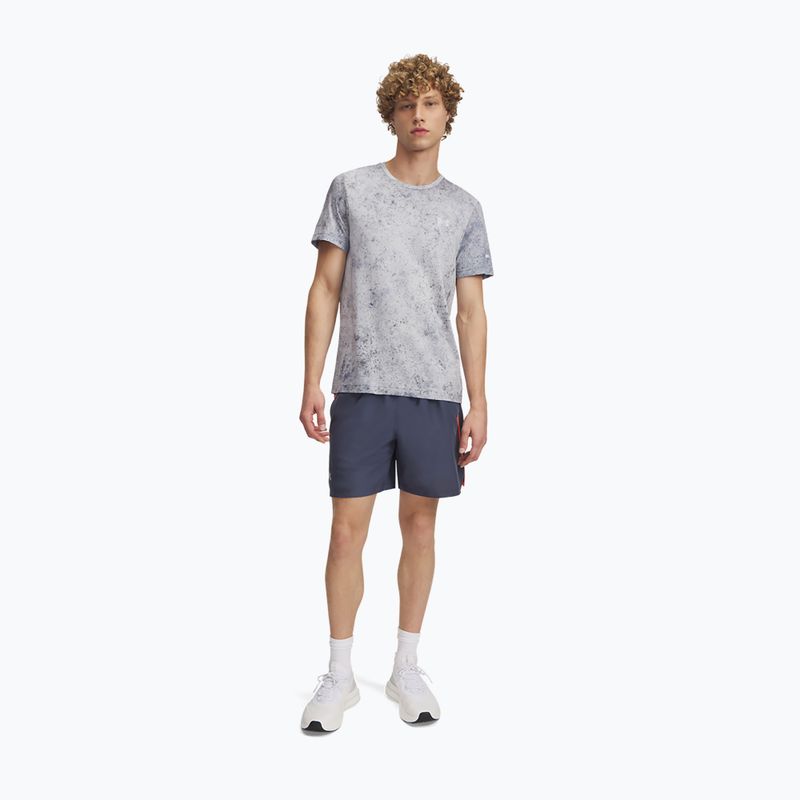 Vyriški bėgimo šortai Under Armour Launch 7" downpour gray / fire / reflective 2