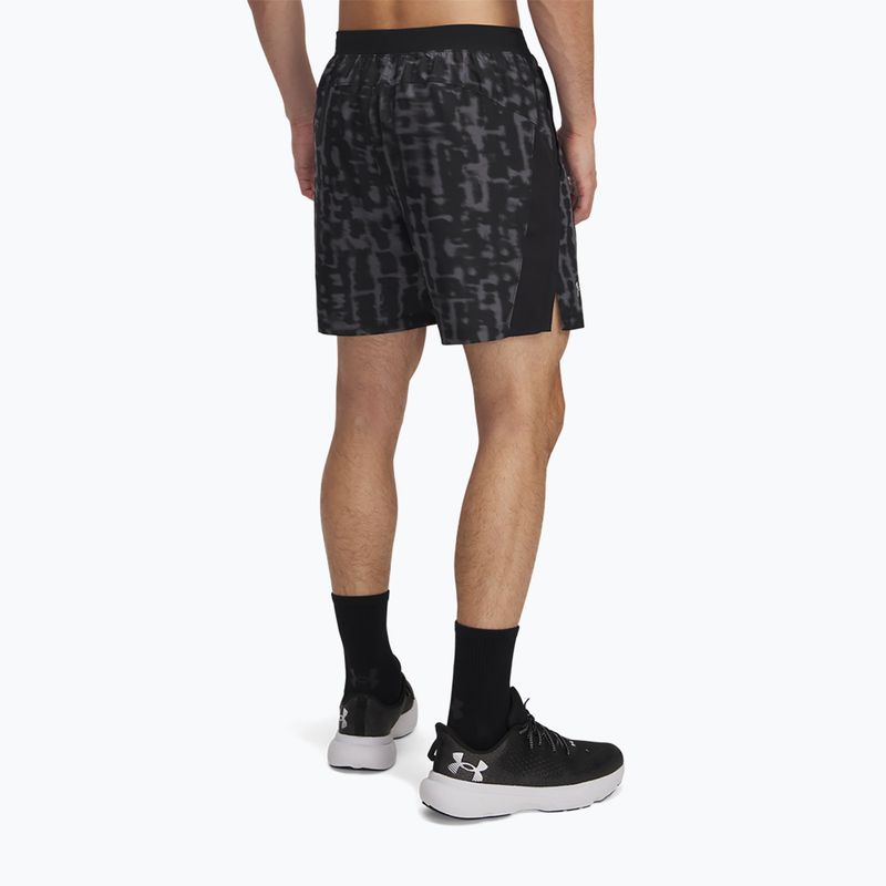 Vyriški bėgimo šortai Under Armour Launch 7" Print castlerock / anthracite / reflective 3