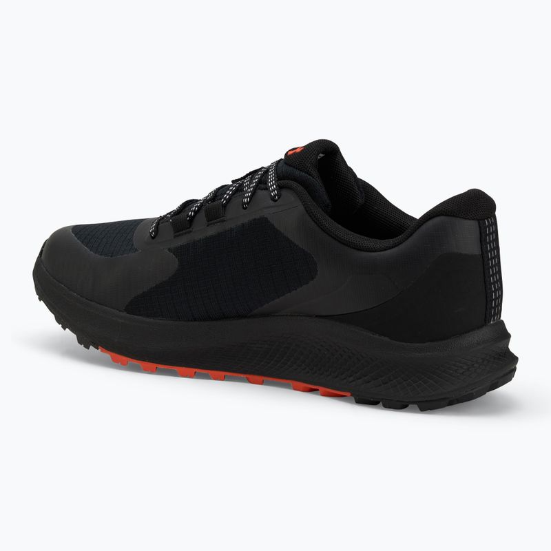 Vyriški bėgimo bateliai Under Armour Charged Bandit Trail 3 black/black/fire 3