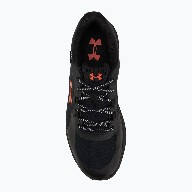 Vyriški bėgimo bateliai Under Armour Charged Bandit Trail 3 black/black/fire 5