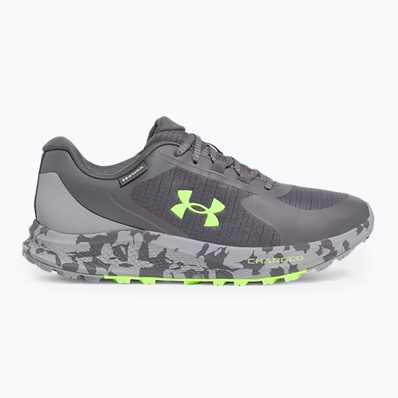 Vyriški bėgimo bateliai Under Armour Charged Bandit Trail 3 castlerock/steel/hyper green 8
