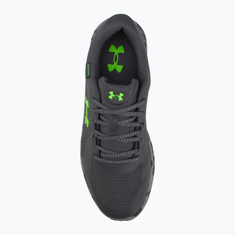 Vyriški bėgimo bateliai Under Armour Charged Bandit Trail 3 castlerock/steel/hyper green 5