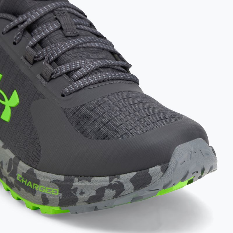 Vyriški bėgimo bateliai Under Armour Charged Bandit Trail 3 castlerock/steel/hyper green 7