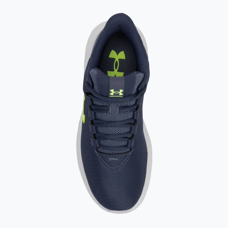 Vyriški bėgimo batai Under Armour Phade RN 3 downpour gray/downpour gray/hyper green 5