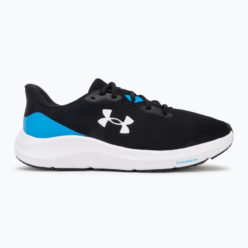 Vyriški bėgimo batai Under Armour Charged Pursuit 4 black/electric blue/white 2