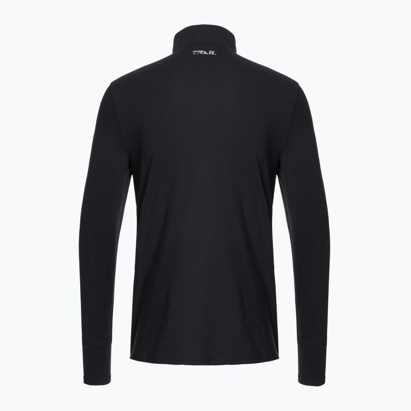Vyriškas bėgimo džemperis Under Armour Trail Run Quarter Zip black/reflective 2