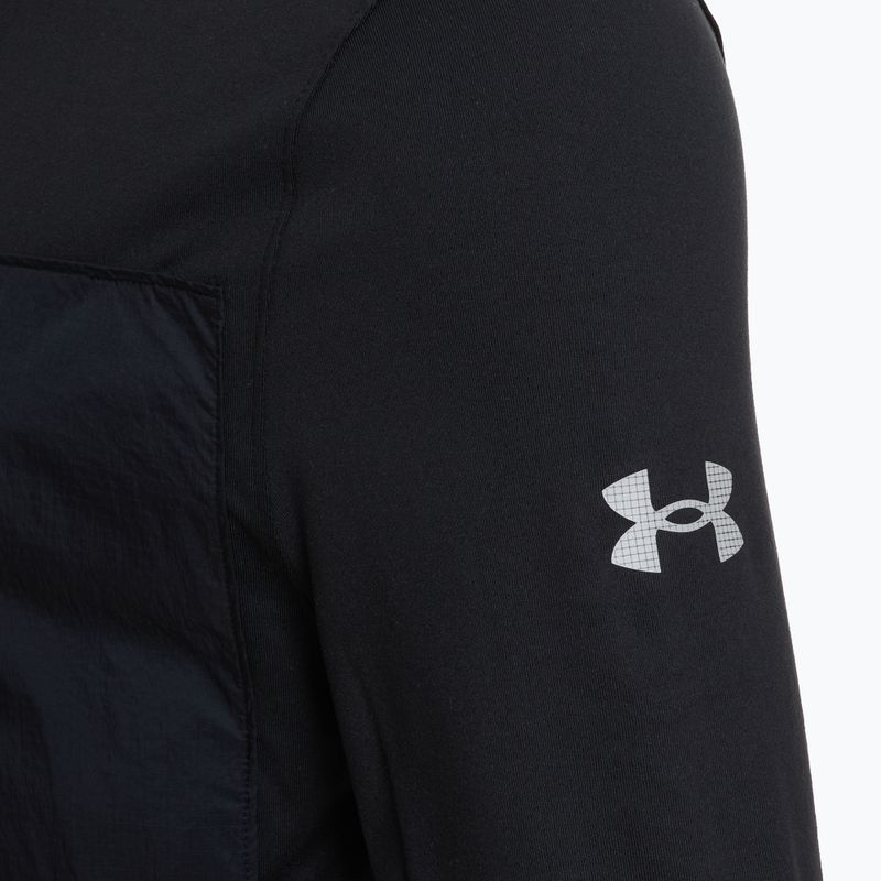 Vyriškas bėgimo džemperis Under Armour Trail Run Quarter Zip black/reflective 3