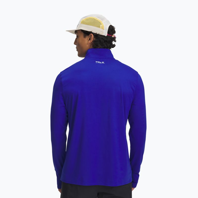 Vyriškas bėgimo džemperis Under Armour Trail Run Quarter Zip royal/reflective 2