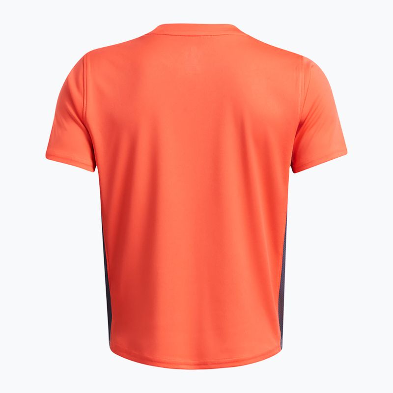 Vaikiški futbolo marškinėliai Under Armour Challenger Train fire/downpour gray/white 2