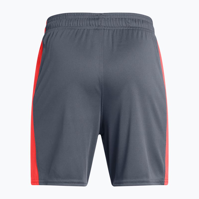 Vaikiški futbolo šortai Under Armour Challenger Knit downpour gray / fire / white 2
