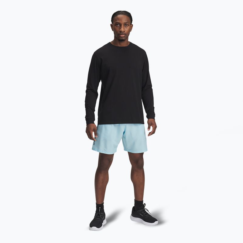 Vyriški treniruočių šortai Under Armour Woven Wordmark stream/black 2