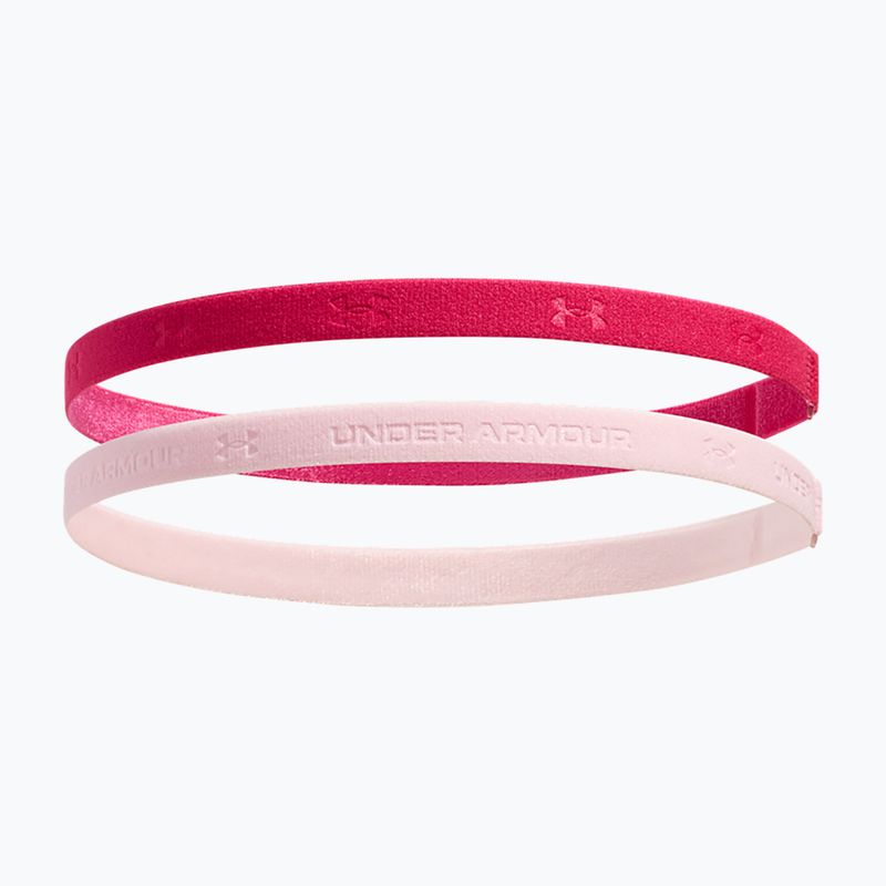 Galvos juosta Under Armour Mini Bands (2 vnt.) shaded fuchsia/prime pink