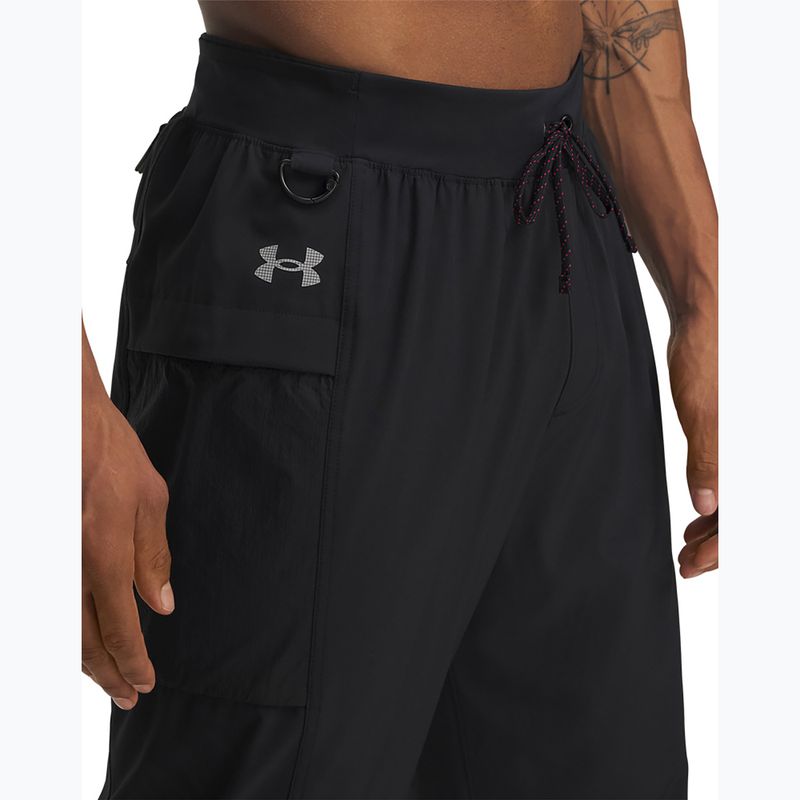 Vyriškos bėgimo kelnės Under Armour Trail Run black / reflective 4
