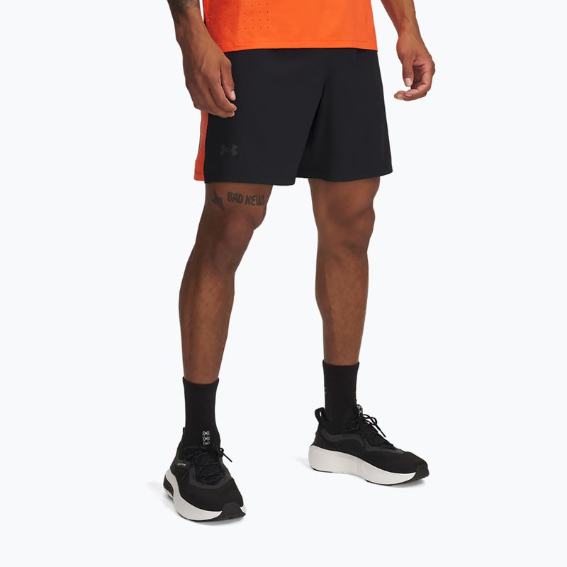 Vyriški bėgimo šortai Under Armour Launch Pro 7" black / fire / reflective