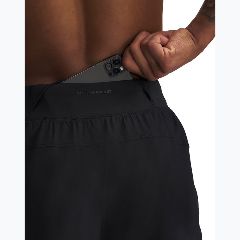 Vyriški bėgimo šortai Under Armour Launch Pro 7" black / fire / reflective 4
