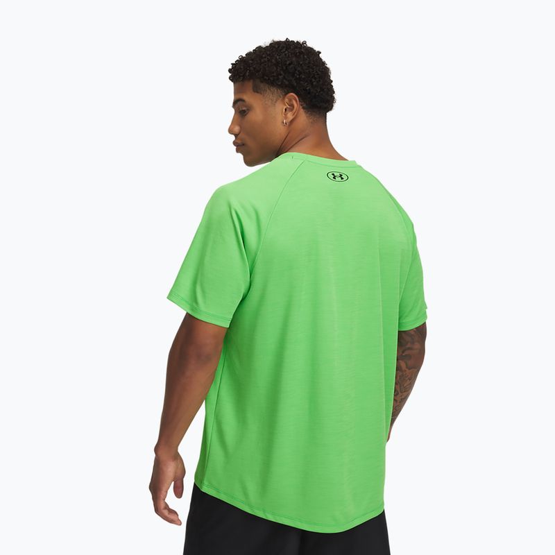 Vyriški treniruočių marškinėliai Under Armour Tech Textured cyber green/green spark/black 2
