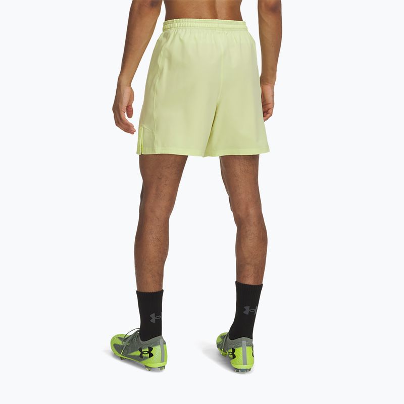 Vyriški futbolo šortai Under Armour Challenger Pro Woven sonic yellow / black 3