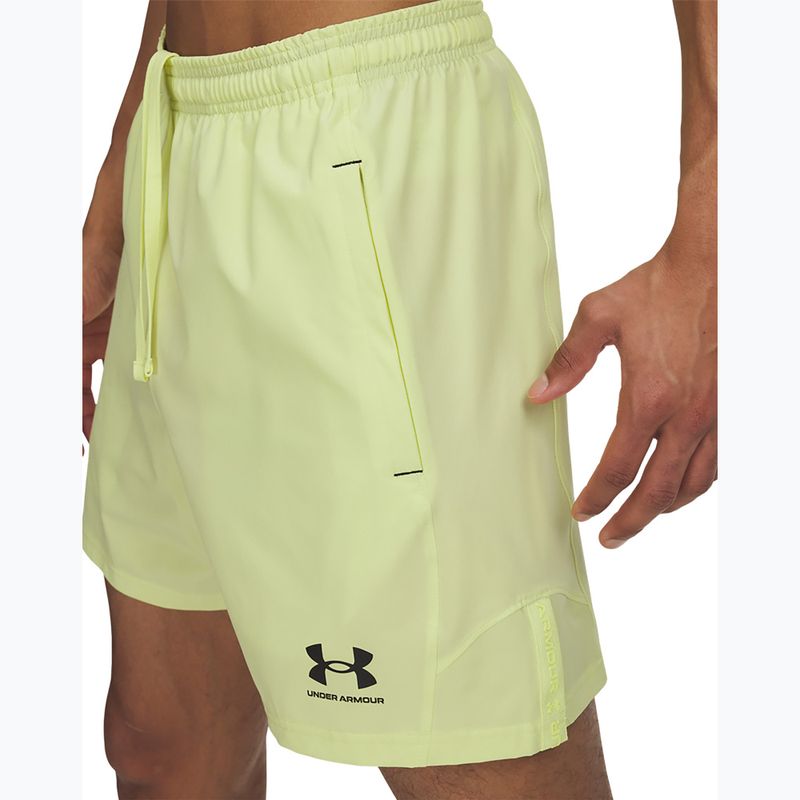 Vyriški futbolo šortai Under Armour Challenger Pro Woven sonic yellow / black 4