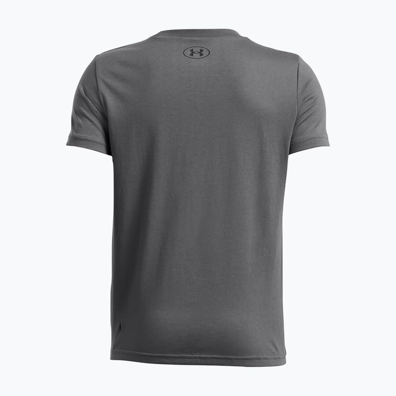 Vaikiški marškinėliai Under Armour Sportstyle Left Chest pitch gray/black 2