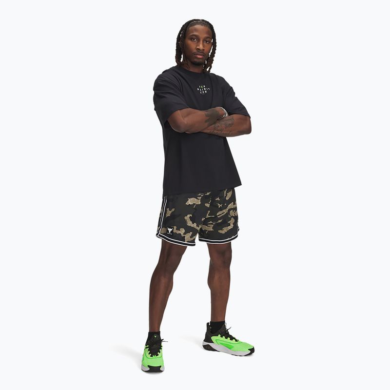 Vyriški šortai Under Armour Project Rock Mesh baroque green / white 2