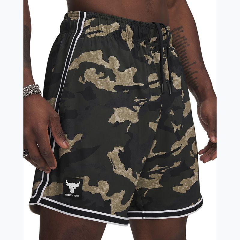 Vyriški šortai Under Armour Project Rock Mesh baroque green / white 4