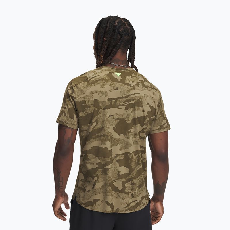 Vyriški treniruočių marškinėliai Under Armour Project Rock Iso Chill SS bayou/timberwolf taupe/baroque green 2