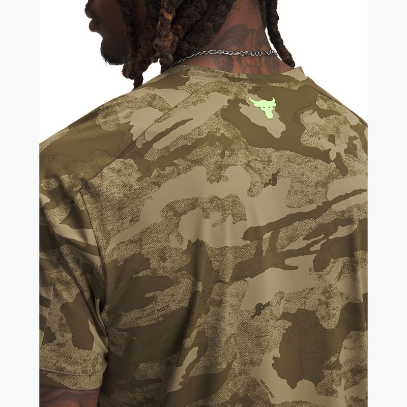 Vyriški treniruočių marškinėliai Under Armour Project Rock Iso Chill SS bayou/timberwolf taupe/baroque green 3