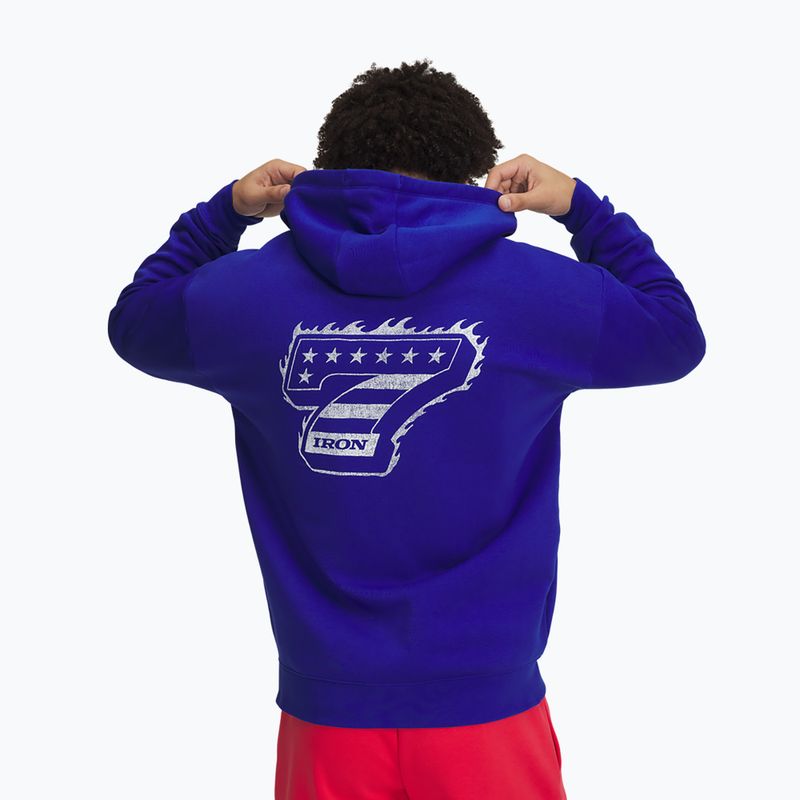 Vyriškas džemperis Under Armour Project Rock Icon Fleece FZ royal/black/black 3