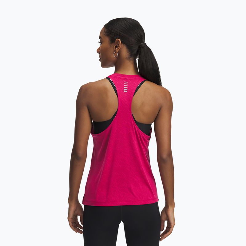 Moteriškas bėgimo tank topas Under Armour Launch Camo Singlet shaded fuchsia/reflective 2