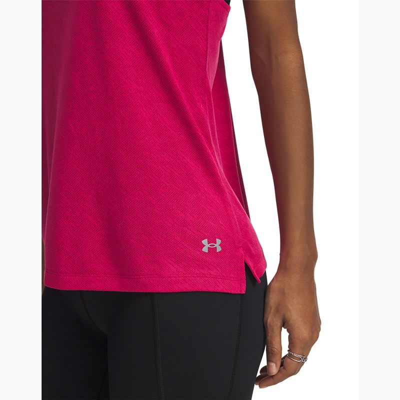 Moteriškas bėgimo tank topas Under Armour Launch Camo Singlet shaded fuchsia/reflective 3