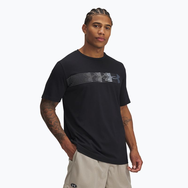 Vyriški marškinėliai Under Armour LC Fly In Logo black/downpour gray