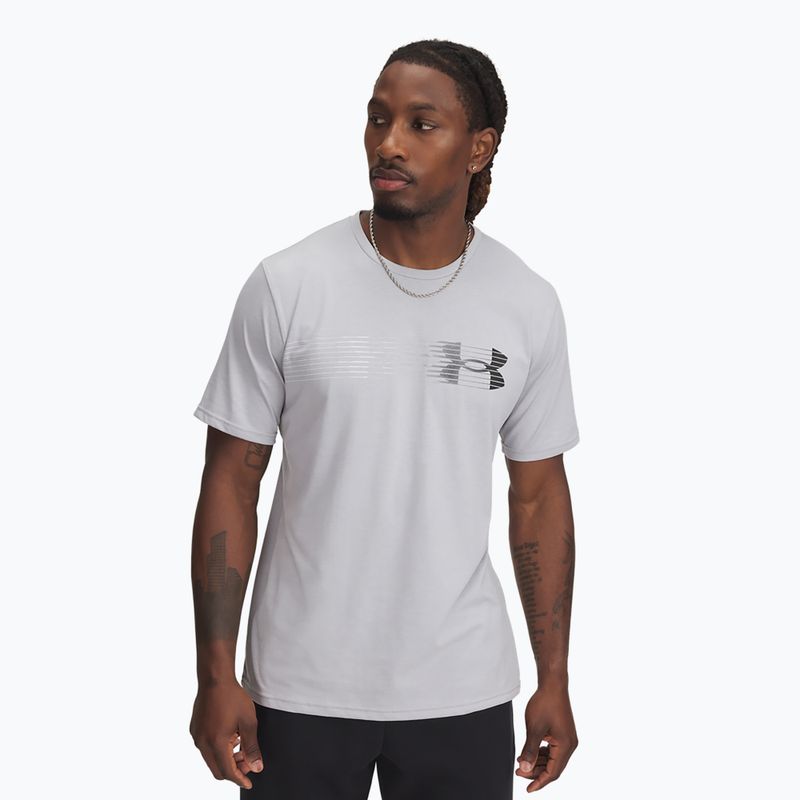 Vyriški marškinėliai Under Armour LC Fly In Logo mod gray/black