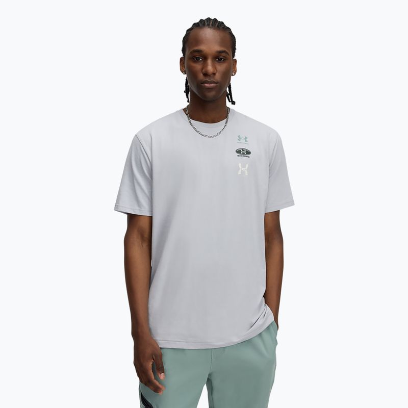 Vyriški marškinėliai Under Armour 60/40S Evol Logo mod gray/silica green/summit white